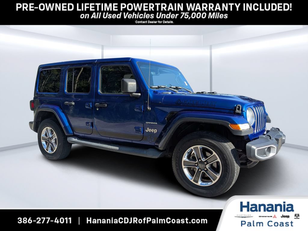 Used 2018 Jeep Wrangler Unlimited Sahara w/ Uconnect 4C Nav & Sound Group