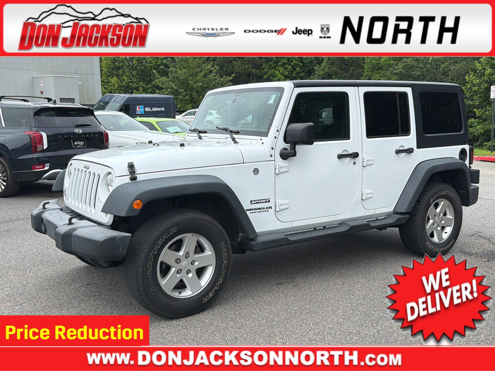 Used 2016 Jeep Wrangler Unlimited Sport w/ Quick Order Package 24S