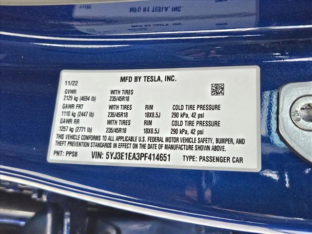 2023 Tesla Model 3 Standard Range