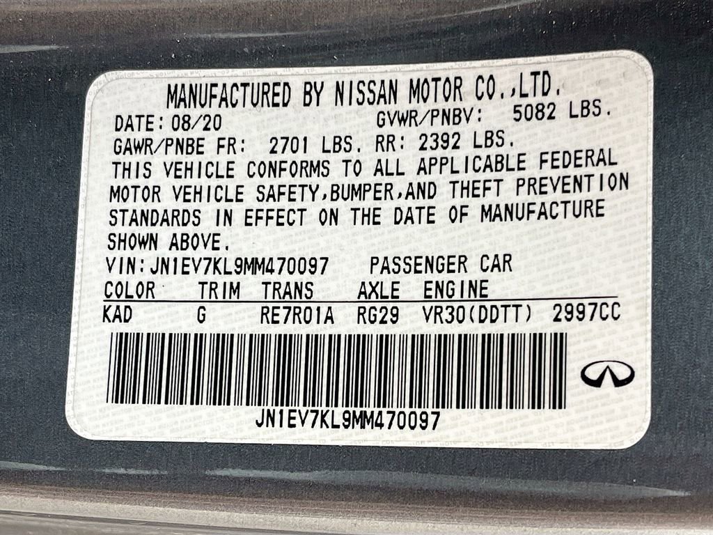 2021 INFINITI Q60 3.0t Luxe