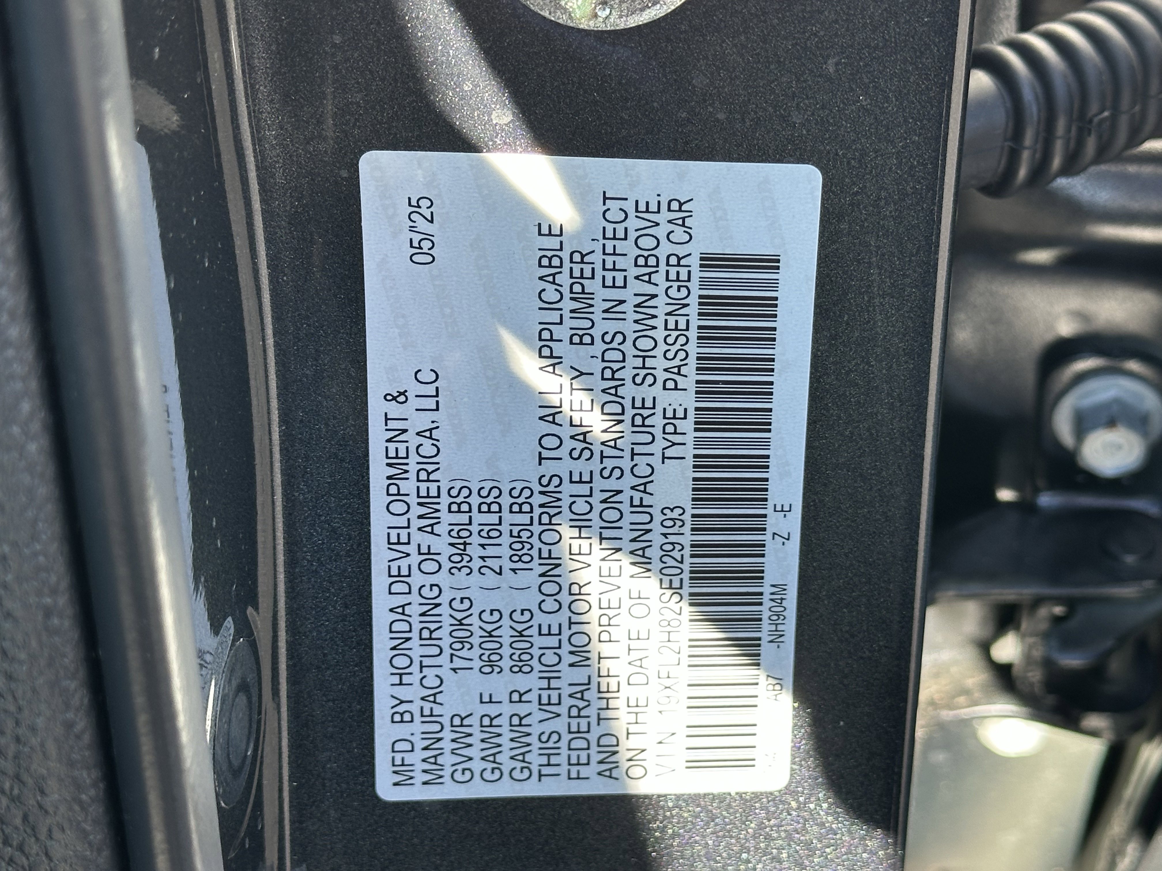 2025 Honda Civic Sport