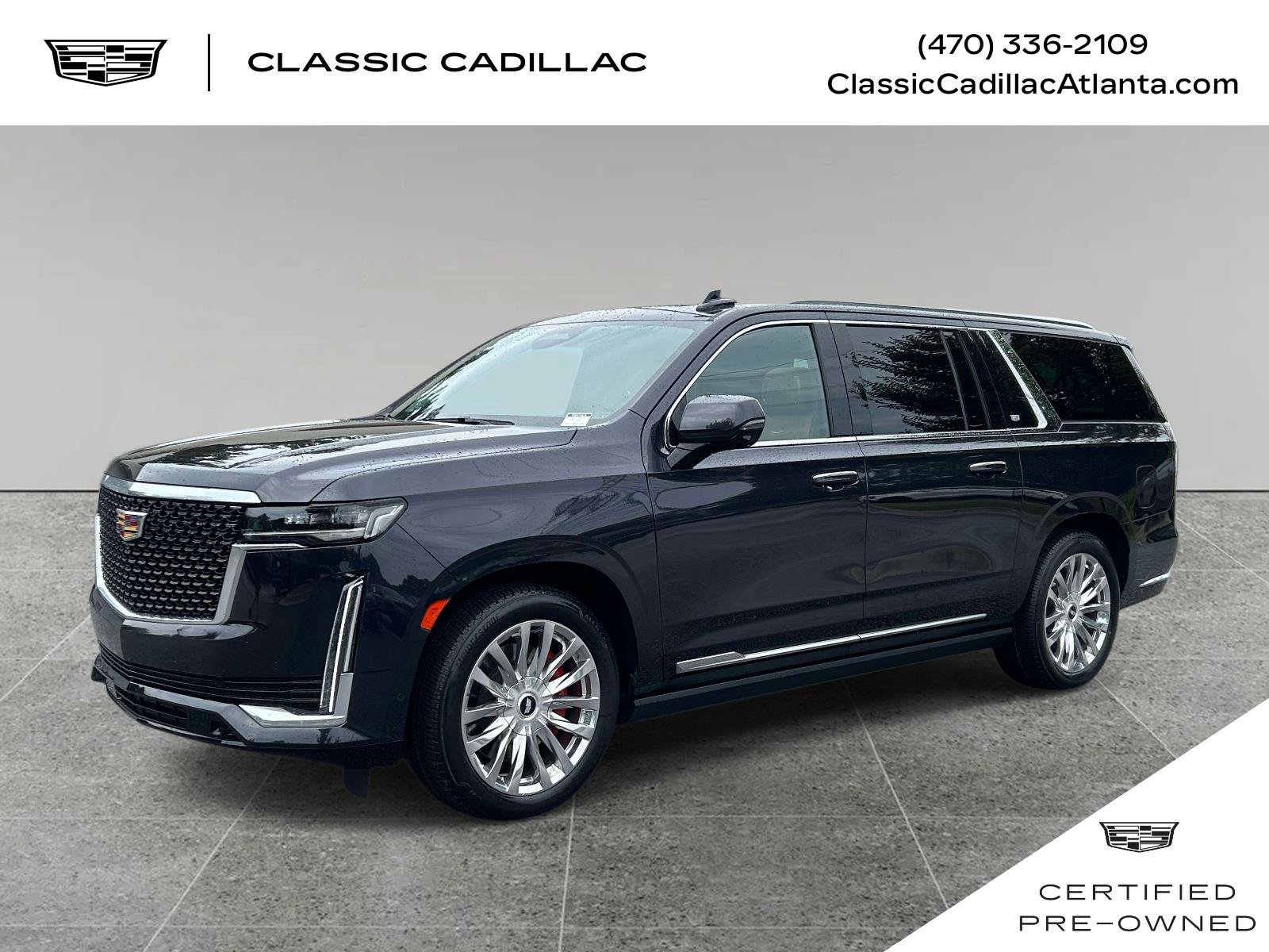 Certified 2022 Cadillac Escalade ESV Premium Luxury w/ Performance Package