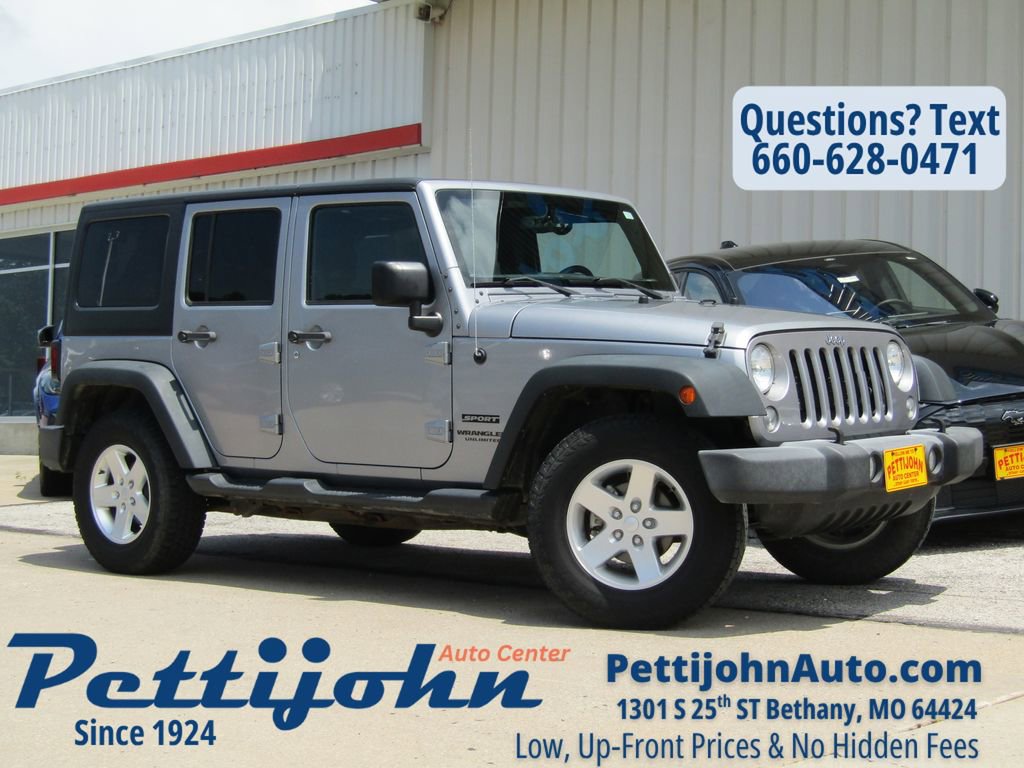 Used 2016 Jeep Wrangler Unlimited Sport w/ Quick Order Package 24S