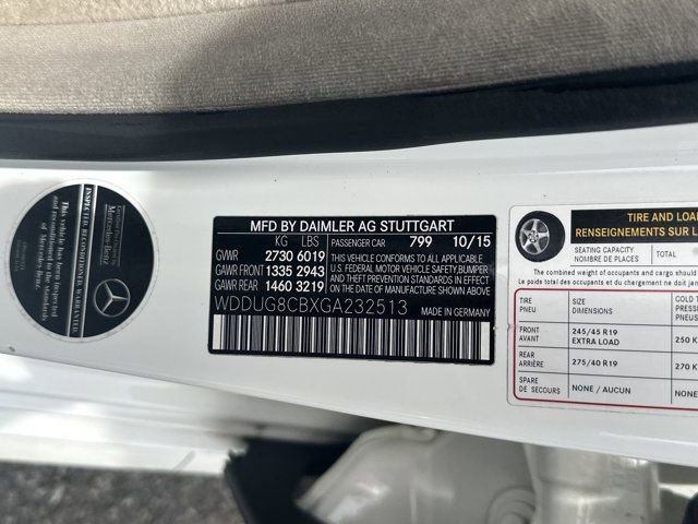 2016 Mercedes-Benz S 550 Sedan