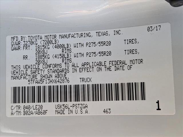 2017 Toyota Tundra Platinum