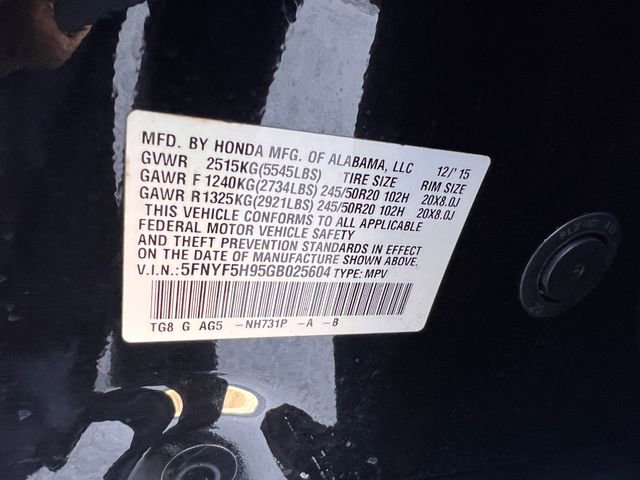 2016 Honda Pilot Touring