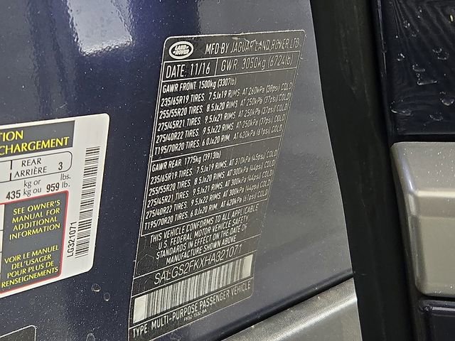 2017 Land Rover Range Rover HSE