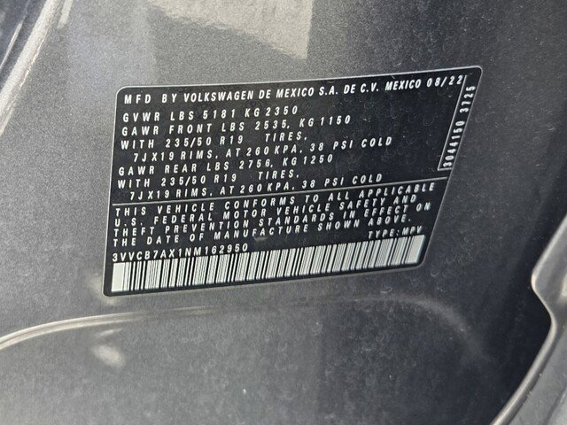 2022 Volkswagen Tiguan SE R-Line