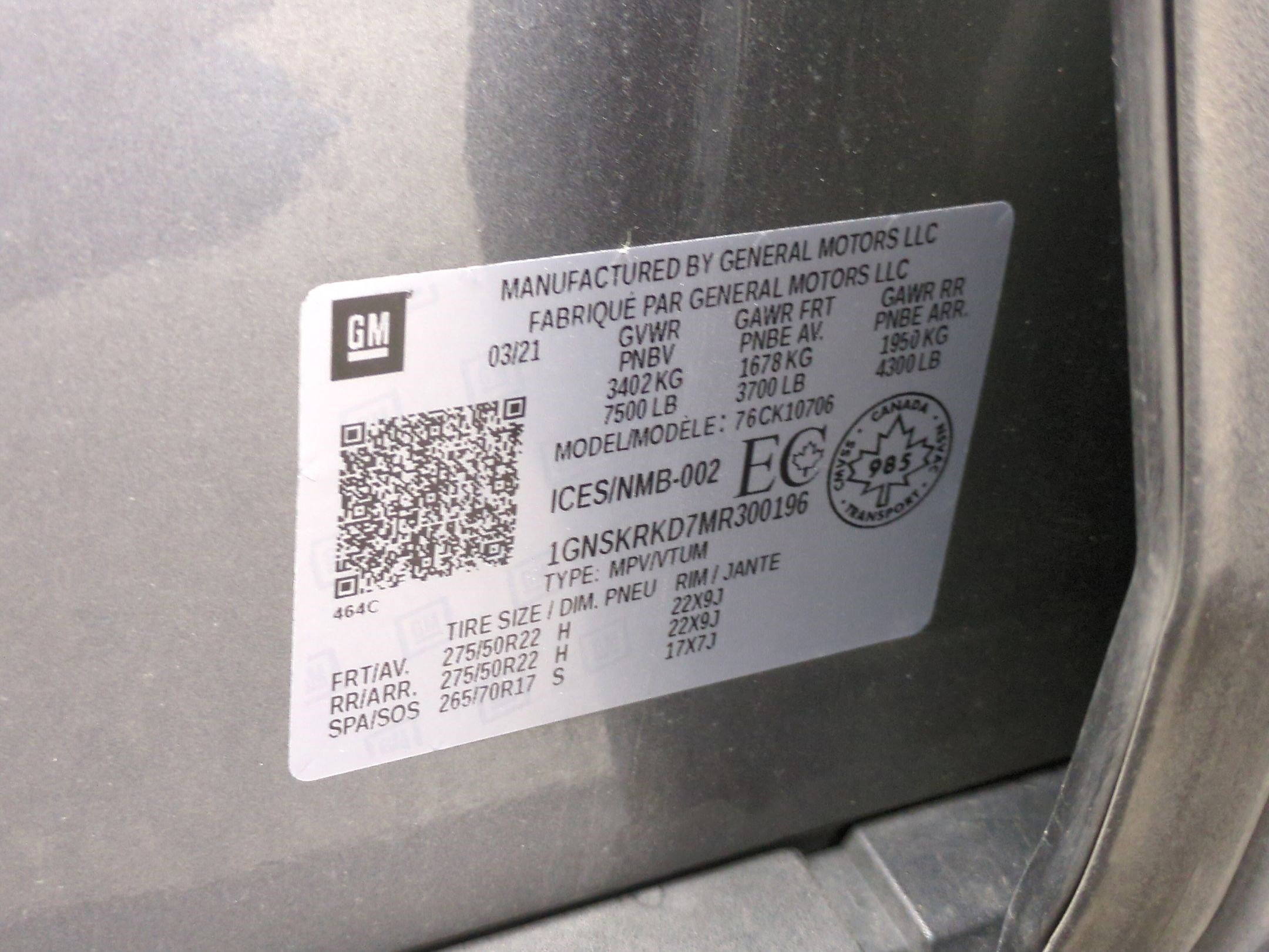 2021 Chevrolet Tahoe RST