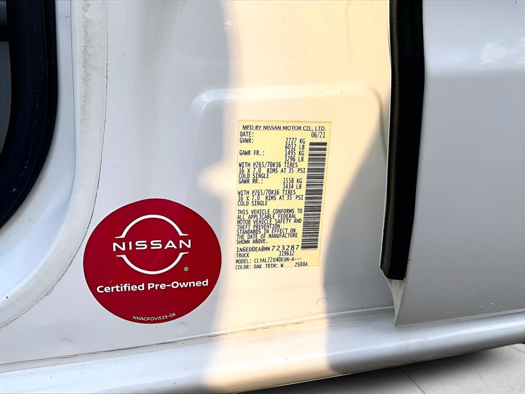 2021 Nissan Frontier SV