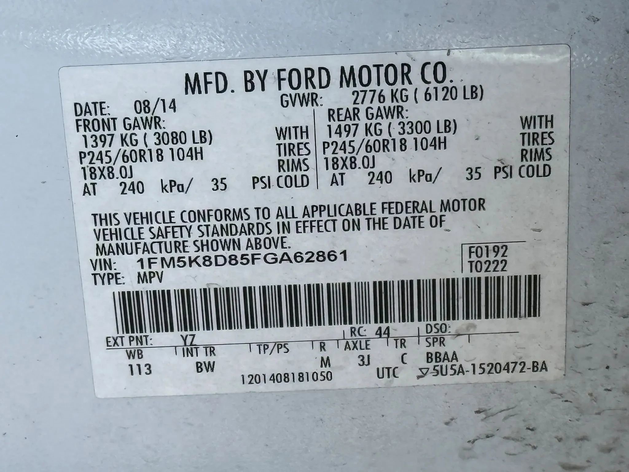 2015 Ford Explorer XLT