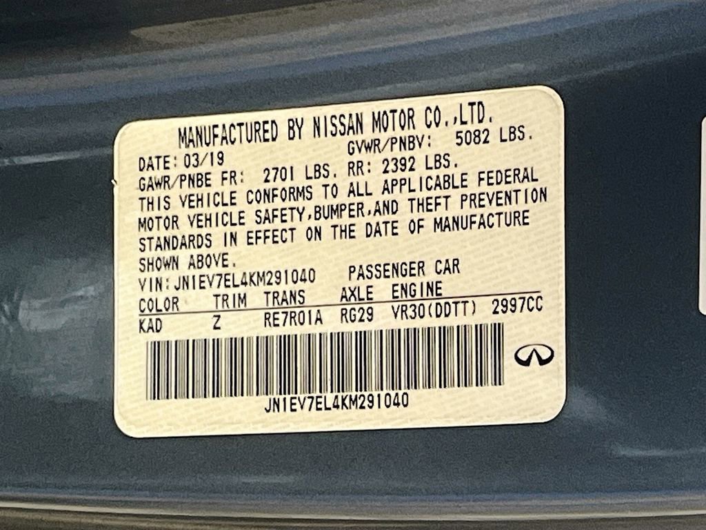 2019 INFINITI Q60 3.0t Luxe