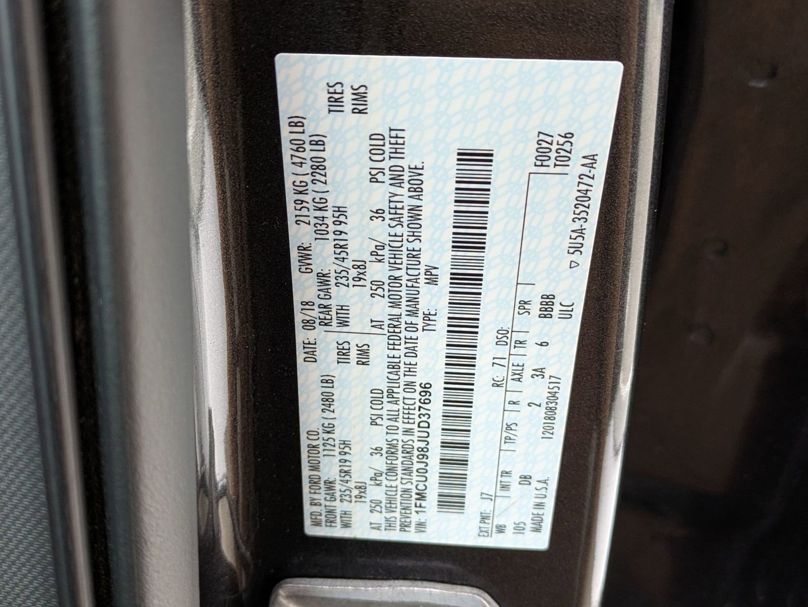 2018 Ford Escape Titanium