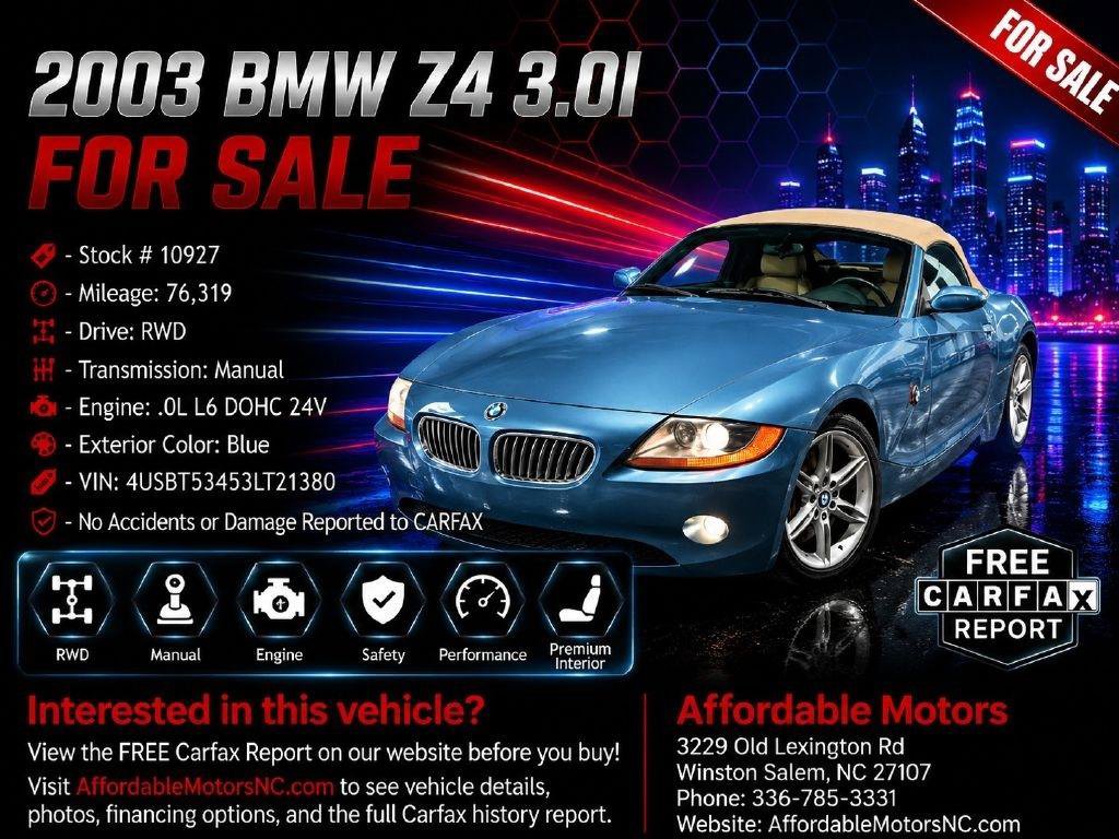 Used 2003 BMW Z4 3.0i