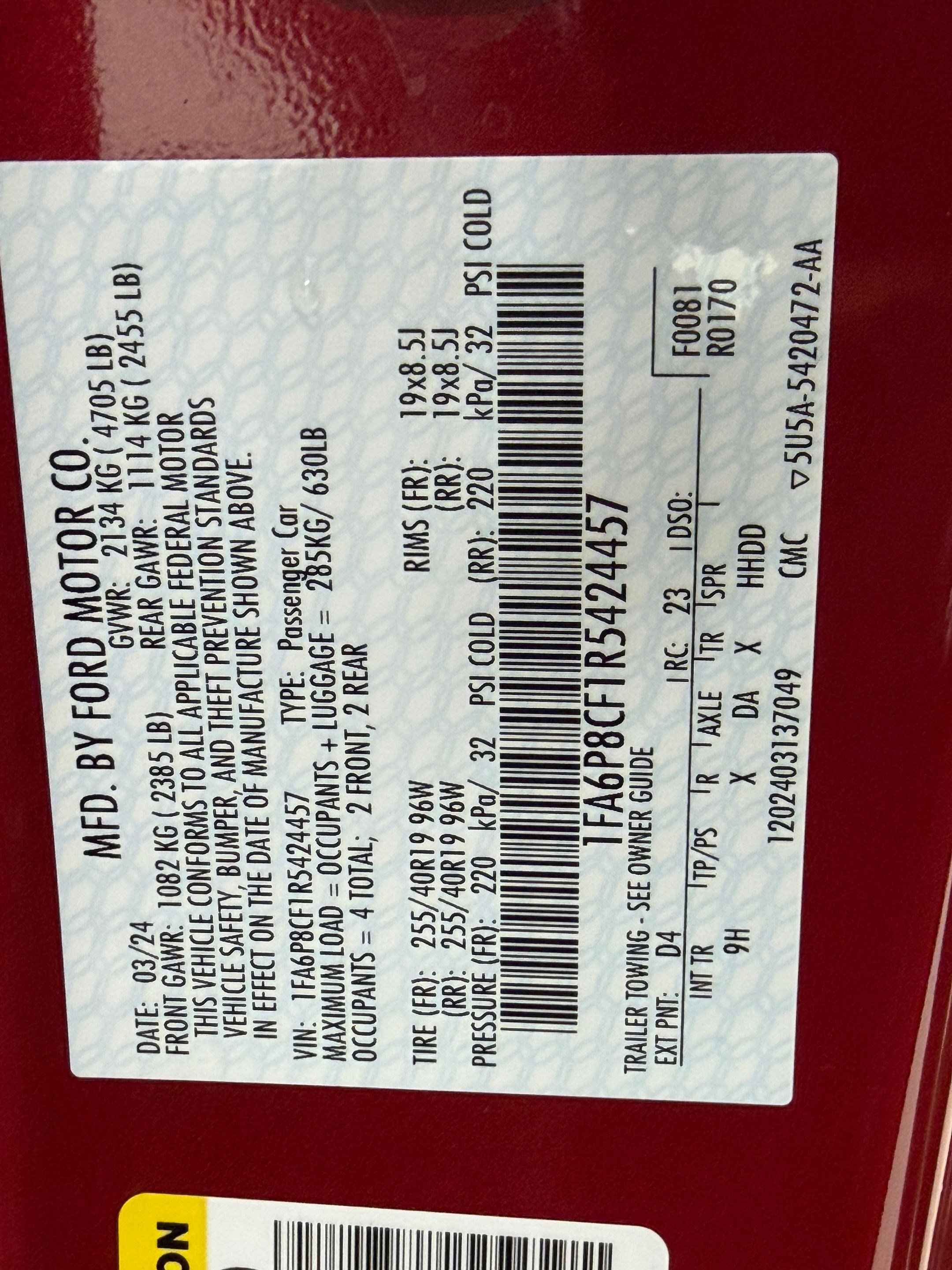 2024 Ford Mustang GT Premium