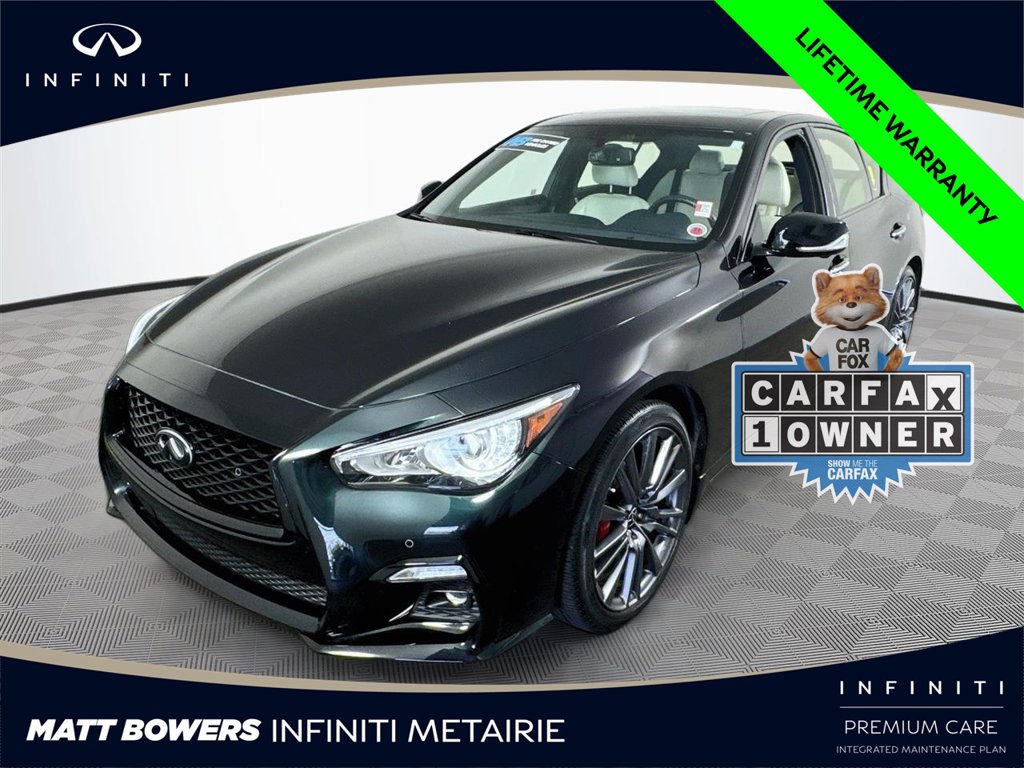 Certified 2023 INFINITI Q50 Red Sport 400 w/ Black Opal Edition