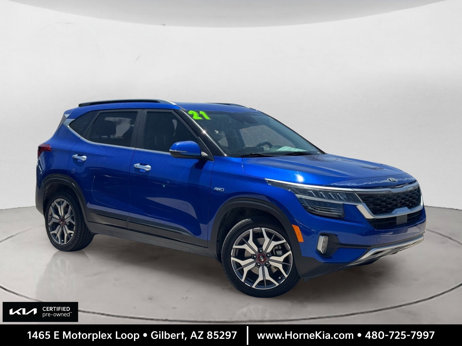 Certified 2021 Kia Seltos SX w/ SX Sunroof Package