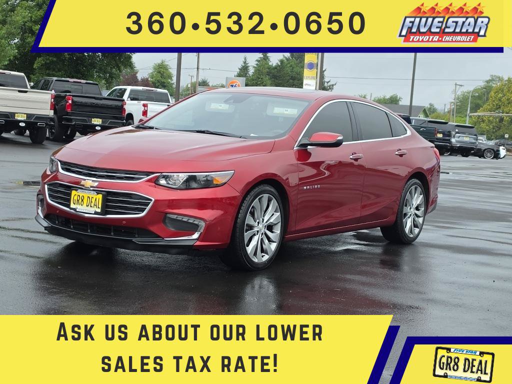 Certified 2017 Chevrolet Malibu Premier w/ Premier Sun and Wheel Package