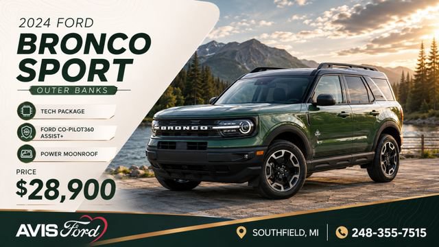 Used 2024 Ford Bronco Sport Outer Banks w/ Tech Package