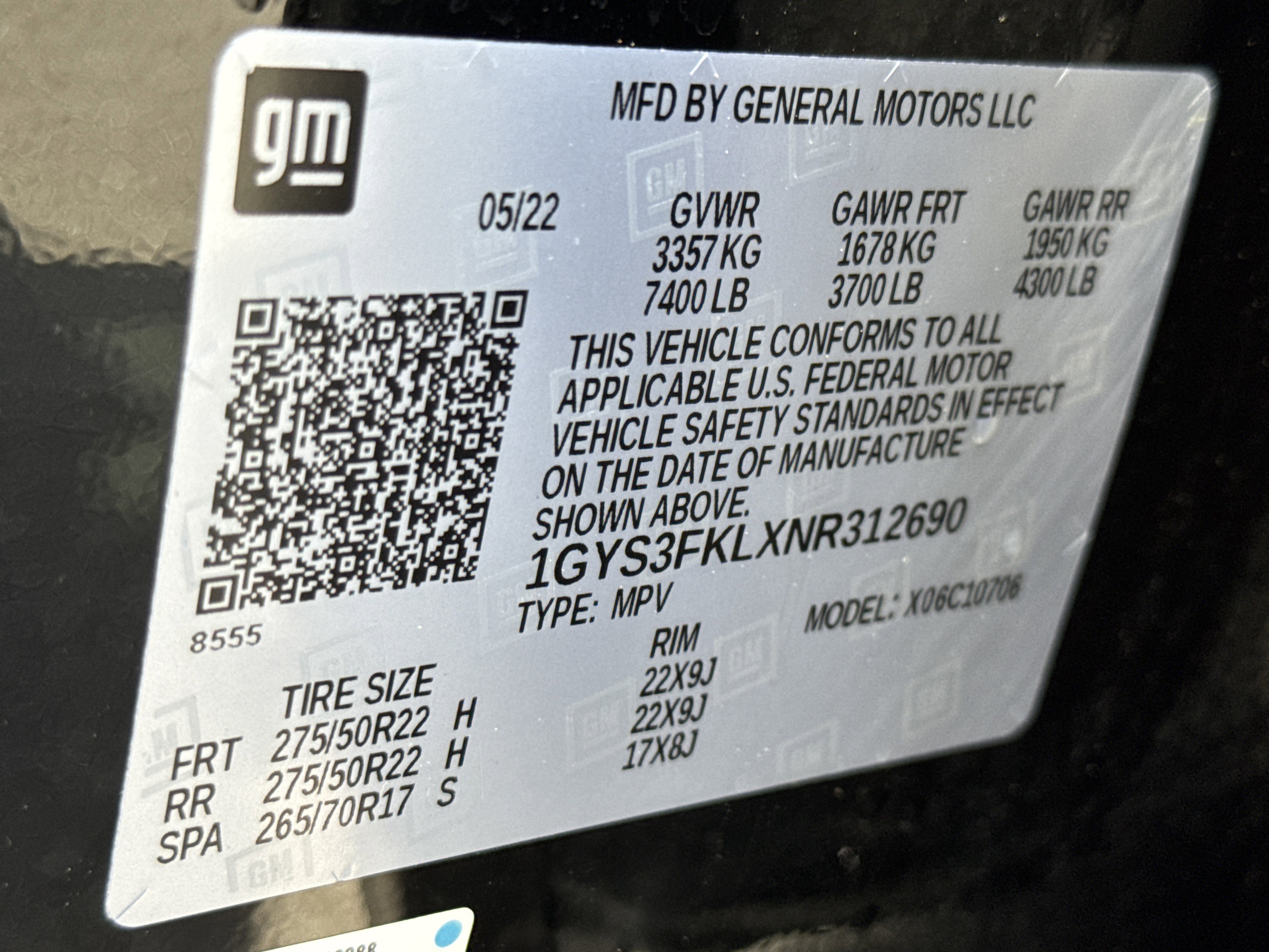 2022 Cadillac Escalade Sport