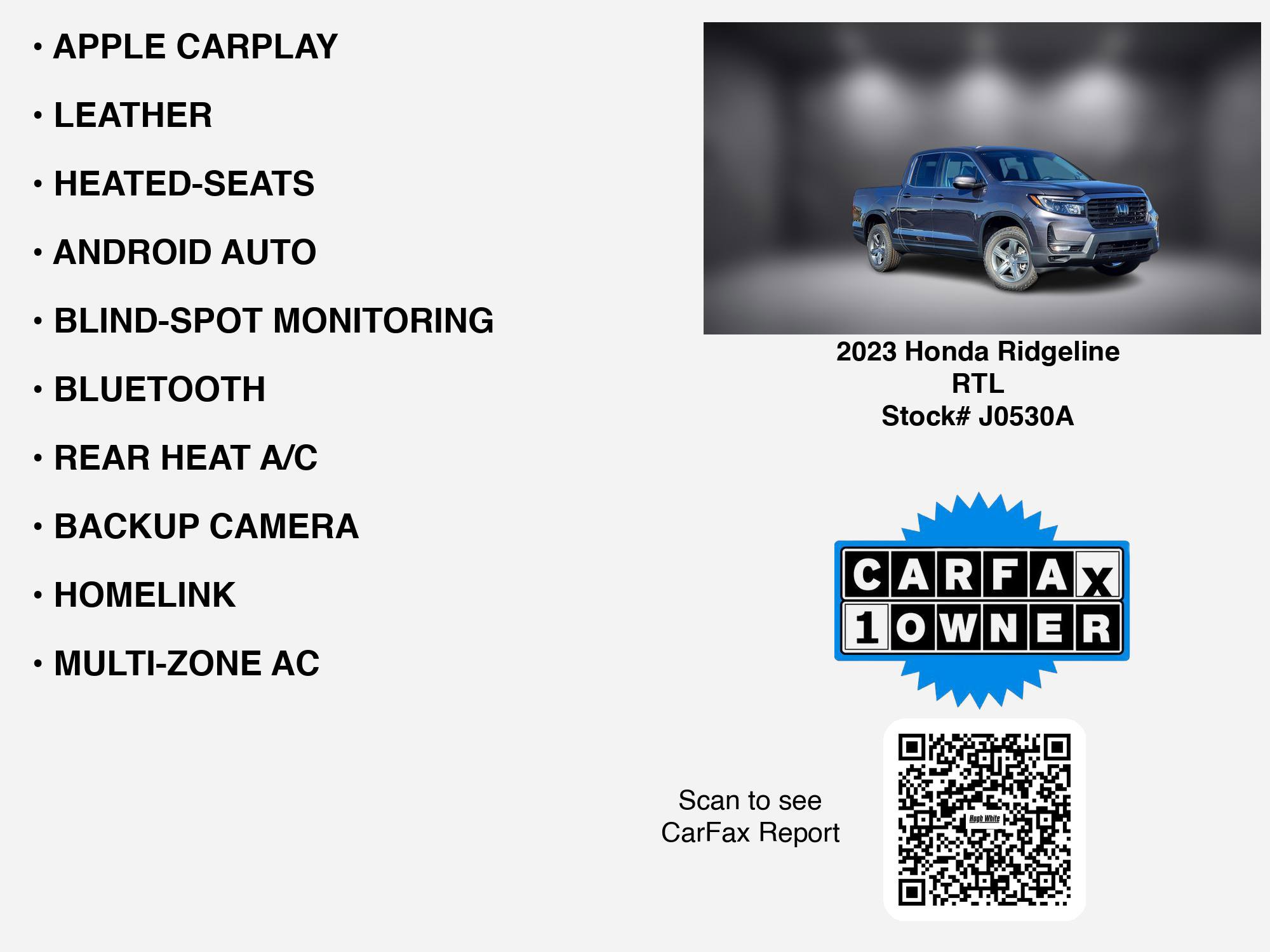 2023 Honda Ridgeline RTL