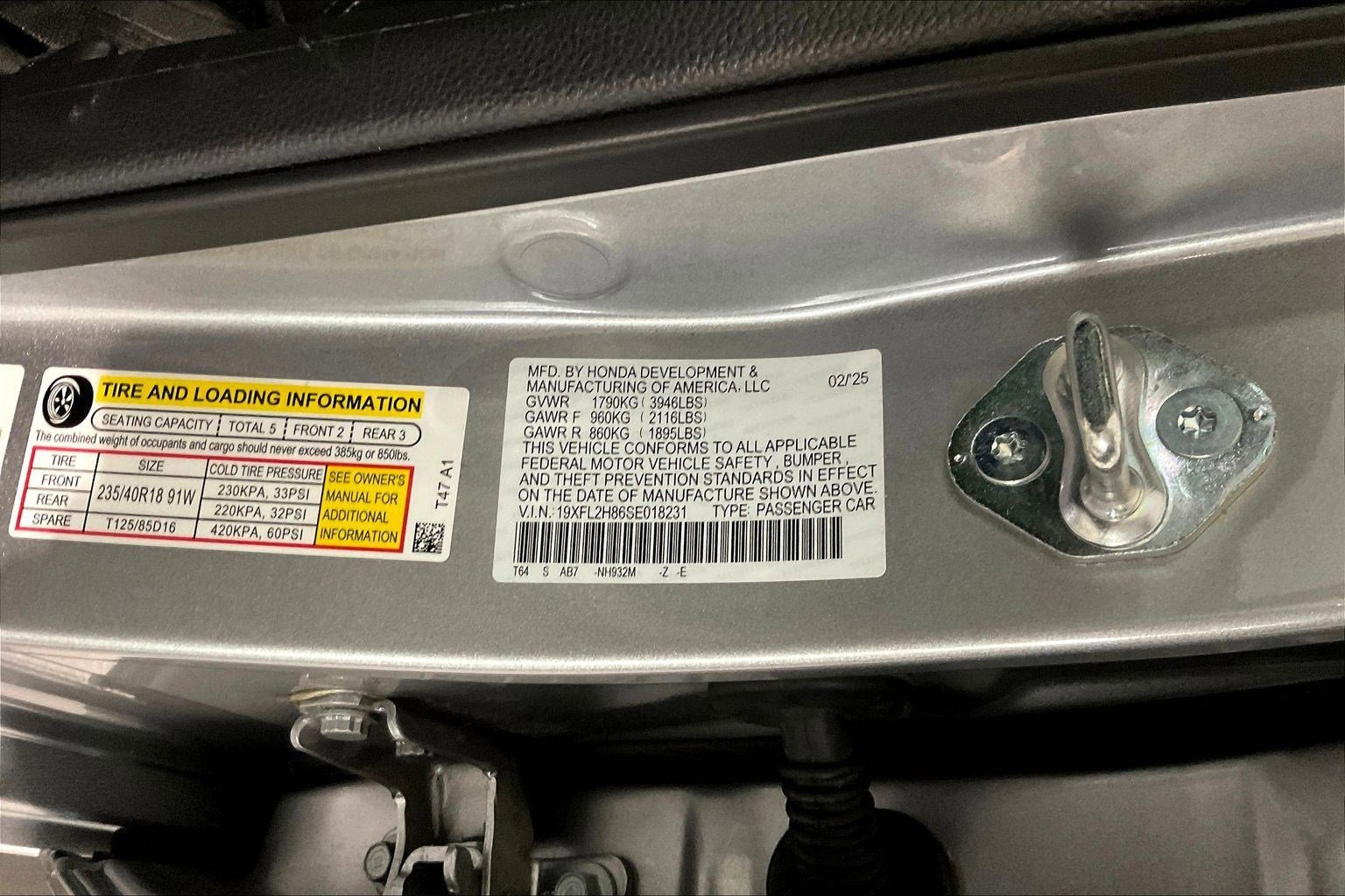 2025 Honda Civic Sport