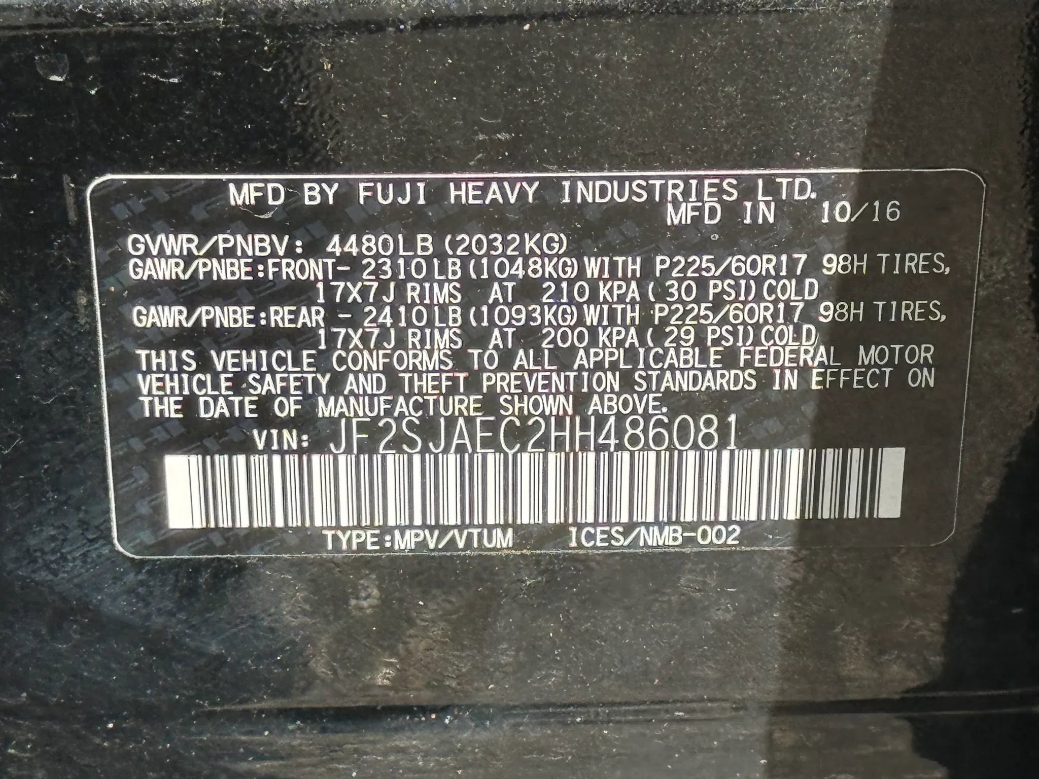 2017 Subaru Forester 2.5i Premium