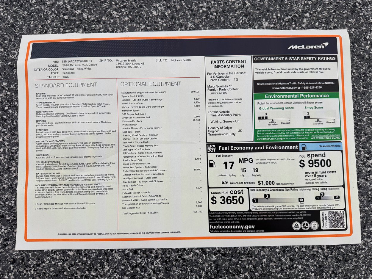 Used 2026 McLaren 750S photo 50