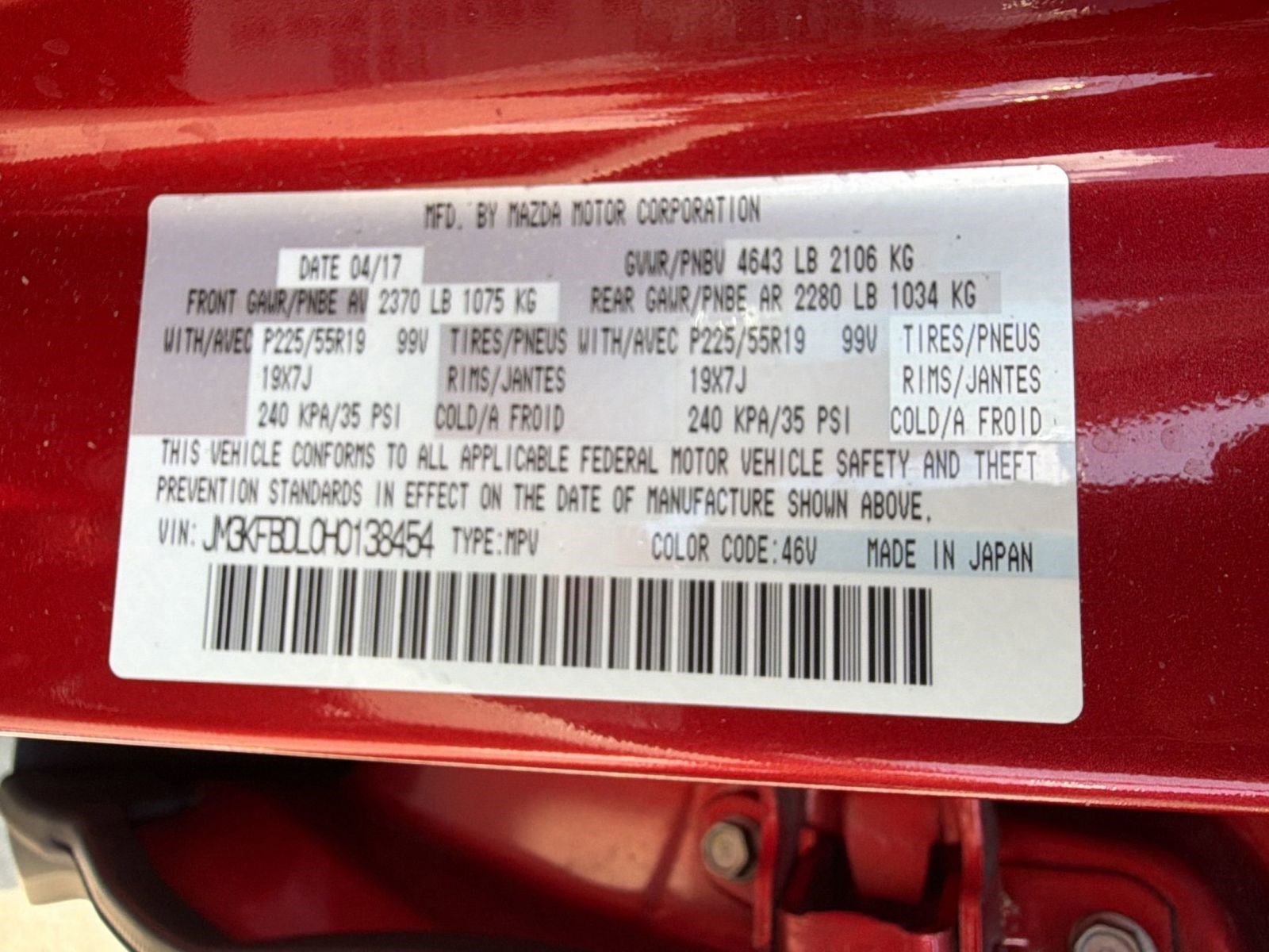 2017 MAZDA Cx-5 Grand Touring