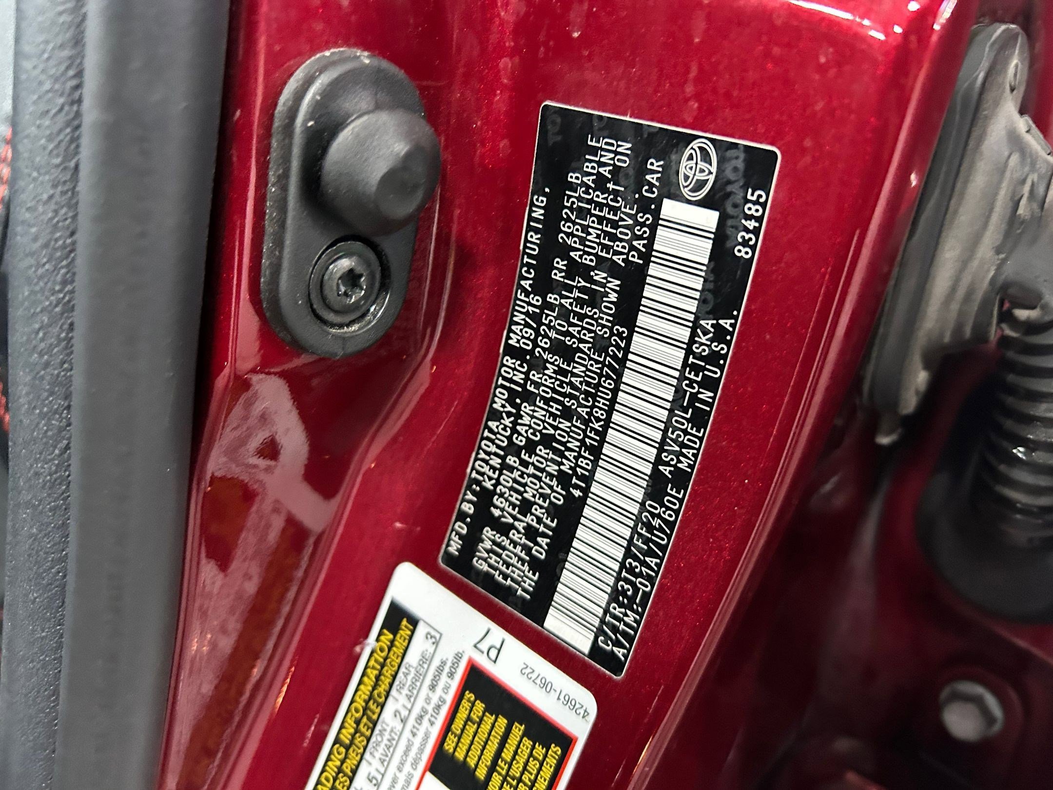 2017 Toyota Camry SE