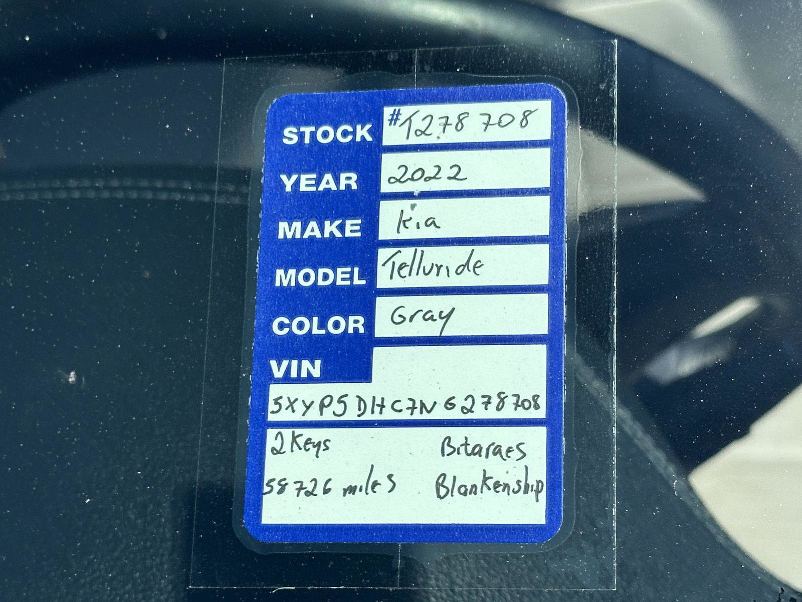 2022 Kia Telluride SX