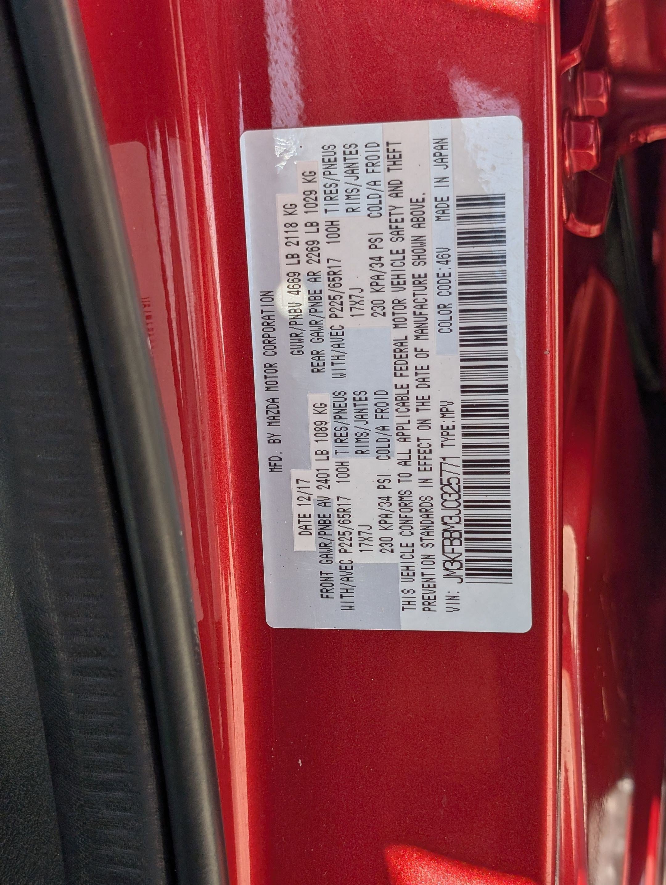 2018 MAZDA CX-5 Sport