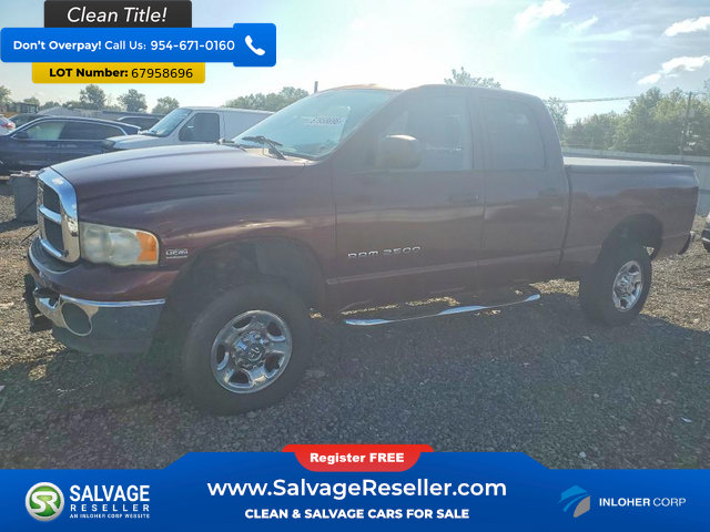 Used 2003 Dodge Ram 2500 Truck 4x4 Quad Cab