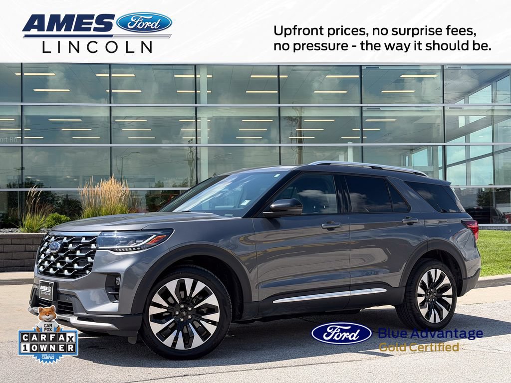 Certified 2025 Ford Explorer Platinum w/ LUX Leather Package