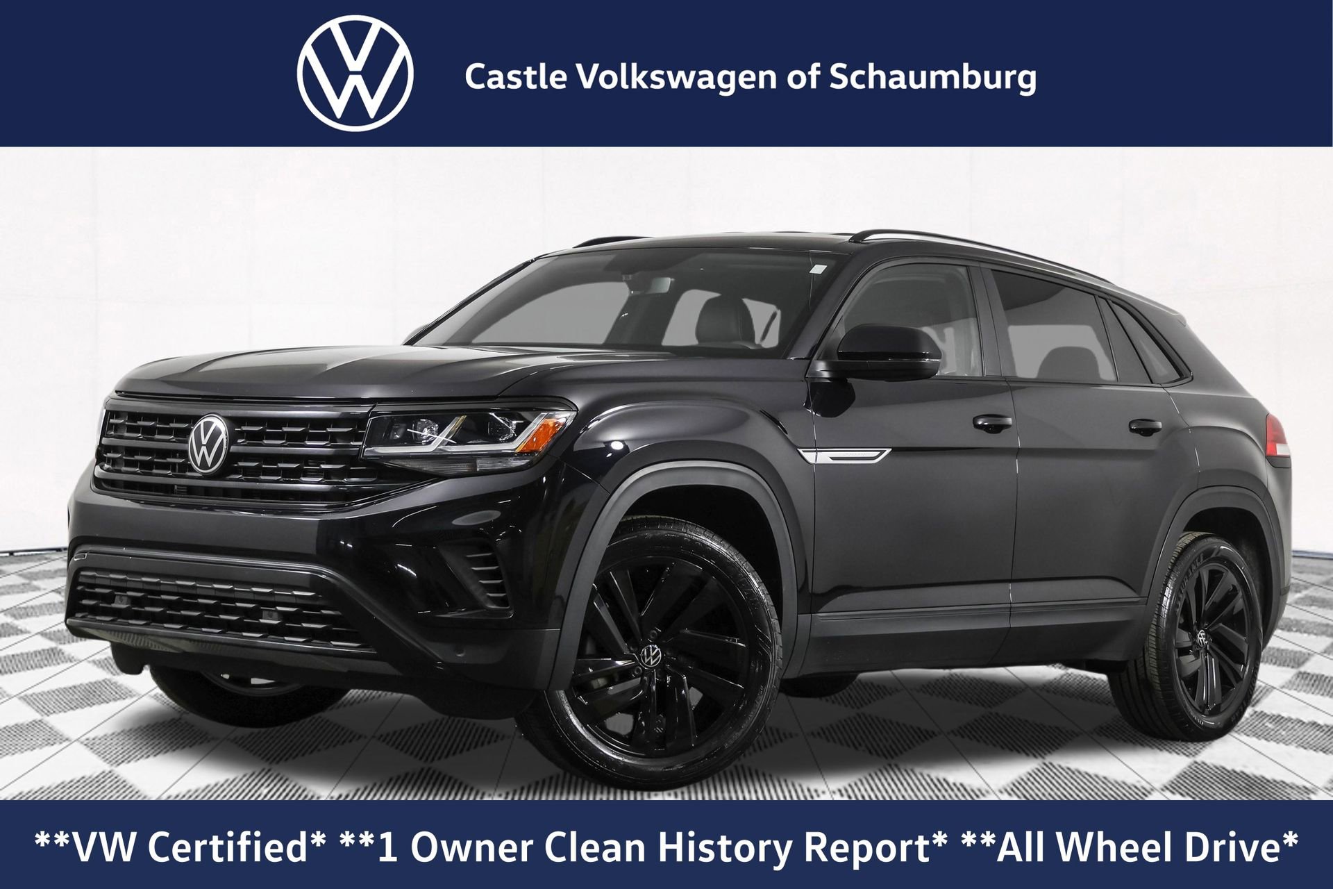 Certified 2023 Volkswagen Atlas Cross Sport SE w/ Black Wheel Package