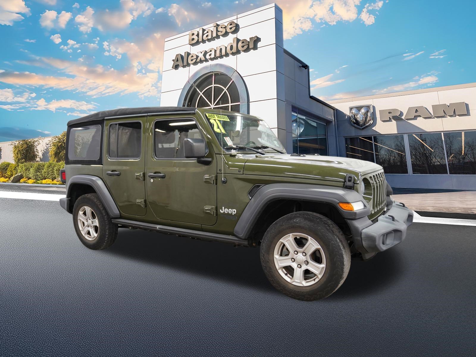Certified 2021 Jeep Wrangler Unlimited Sport