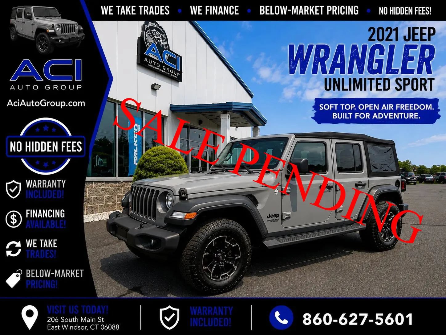 Used 2021 Jeep Wrangler Unlimited Sport