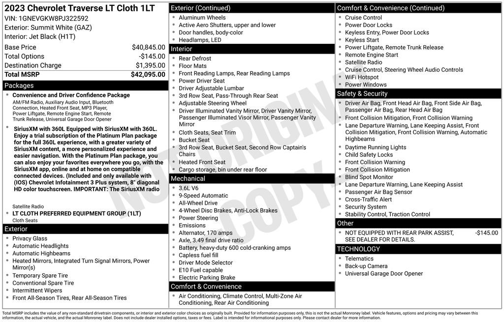 2023 Chevrolet Traverse LT