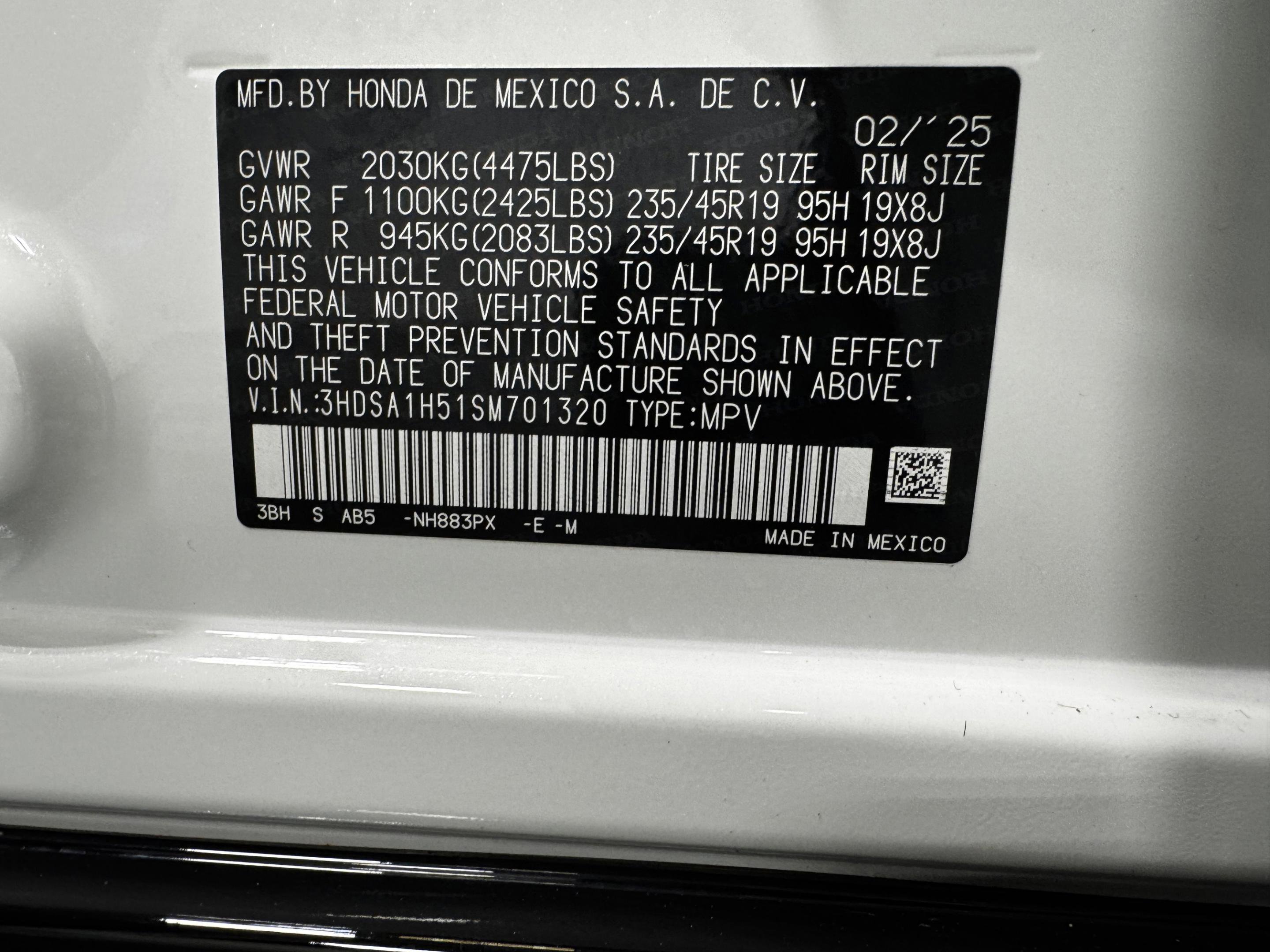 2025 Acura ADX A-Spec