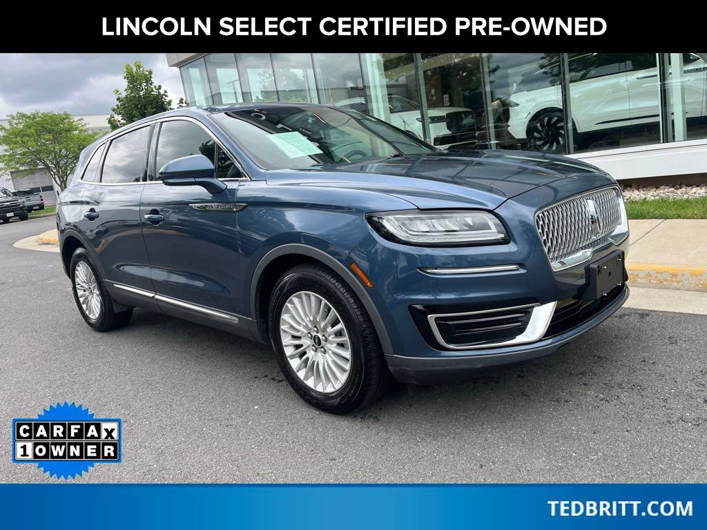 Certified 2019 Lincoln Nautilus Premier