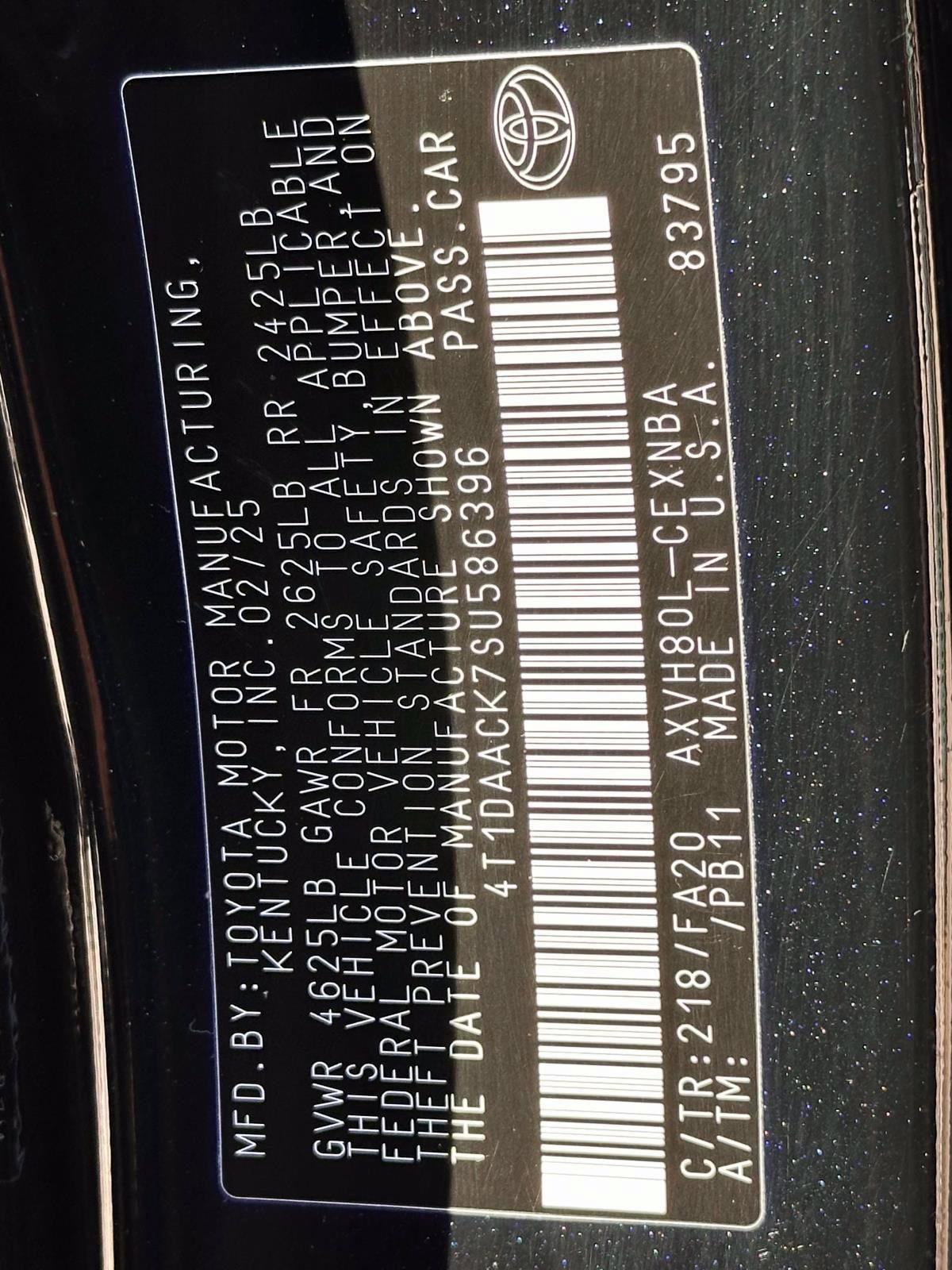 2025 Toyota Camry LE