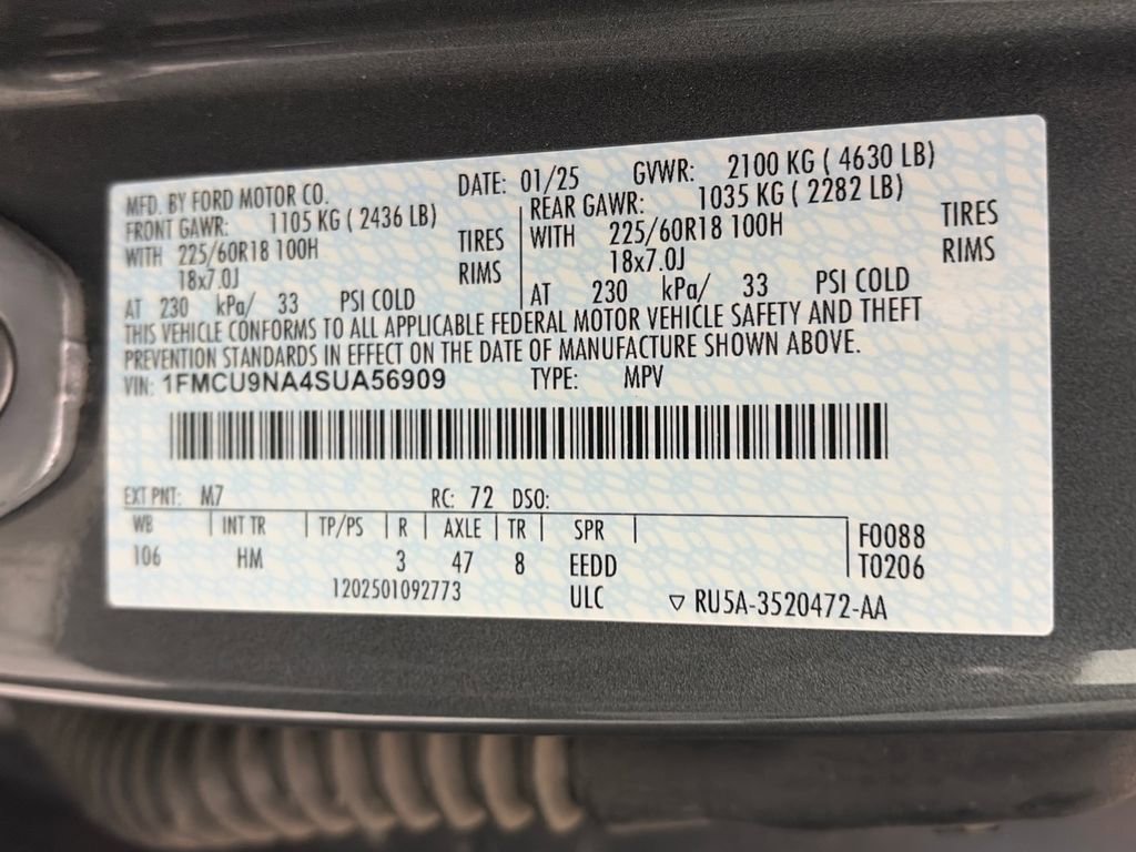 2025 Ford Escape ST-Line Select