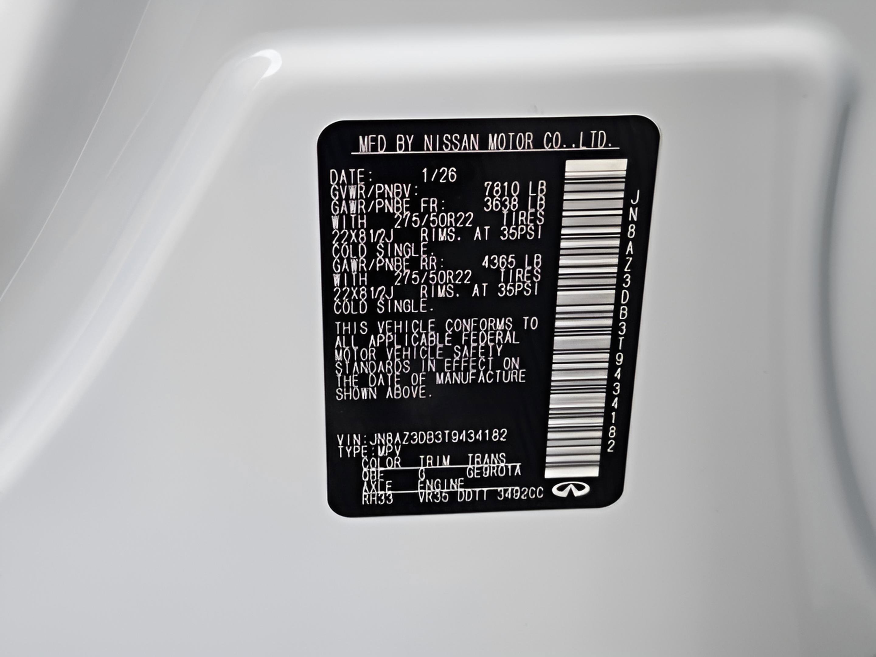 2026 INFINITI Qx80 4WD