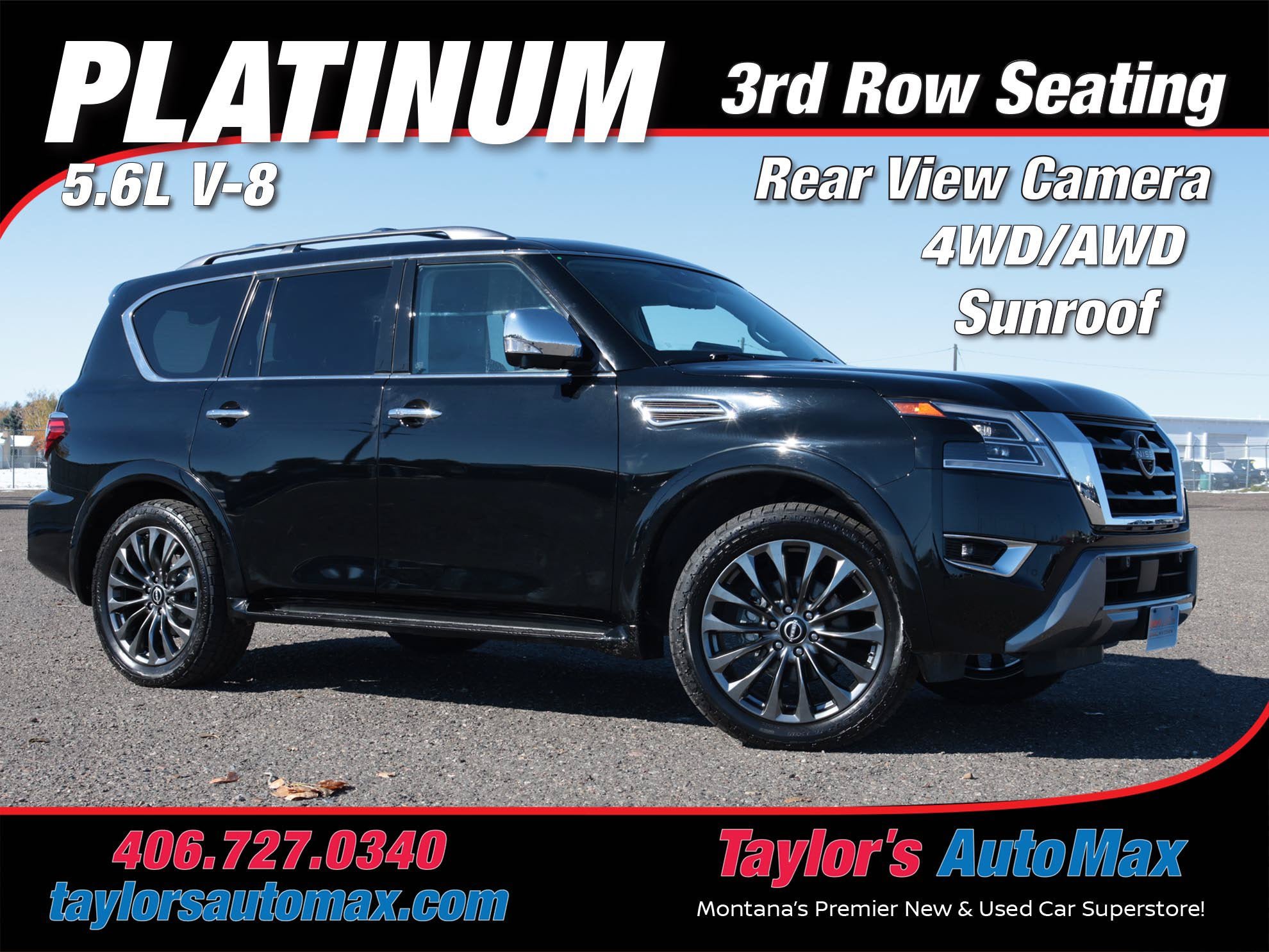 Used 2023 Nissan Armada Platinum w/ Captain's Chairs Package