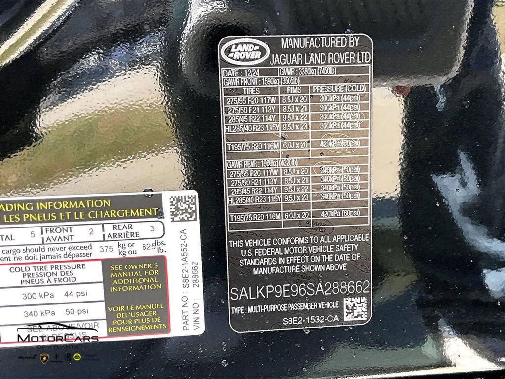 2025 Land Rover Range Rover SE