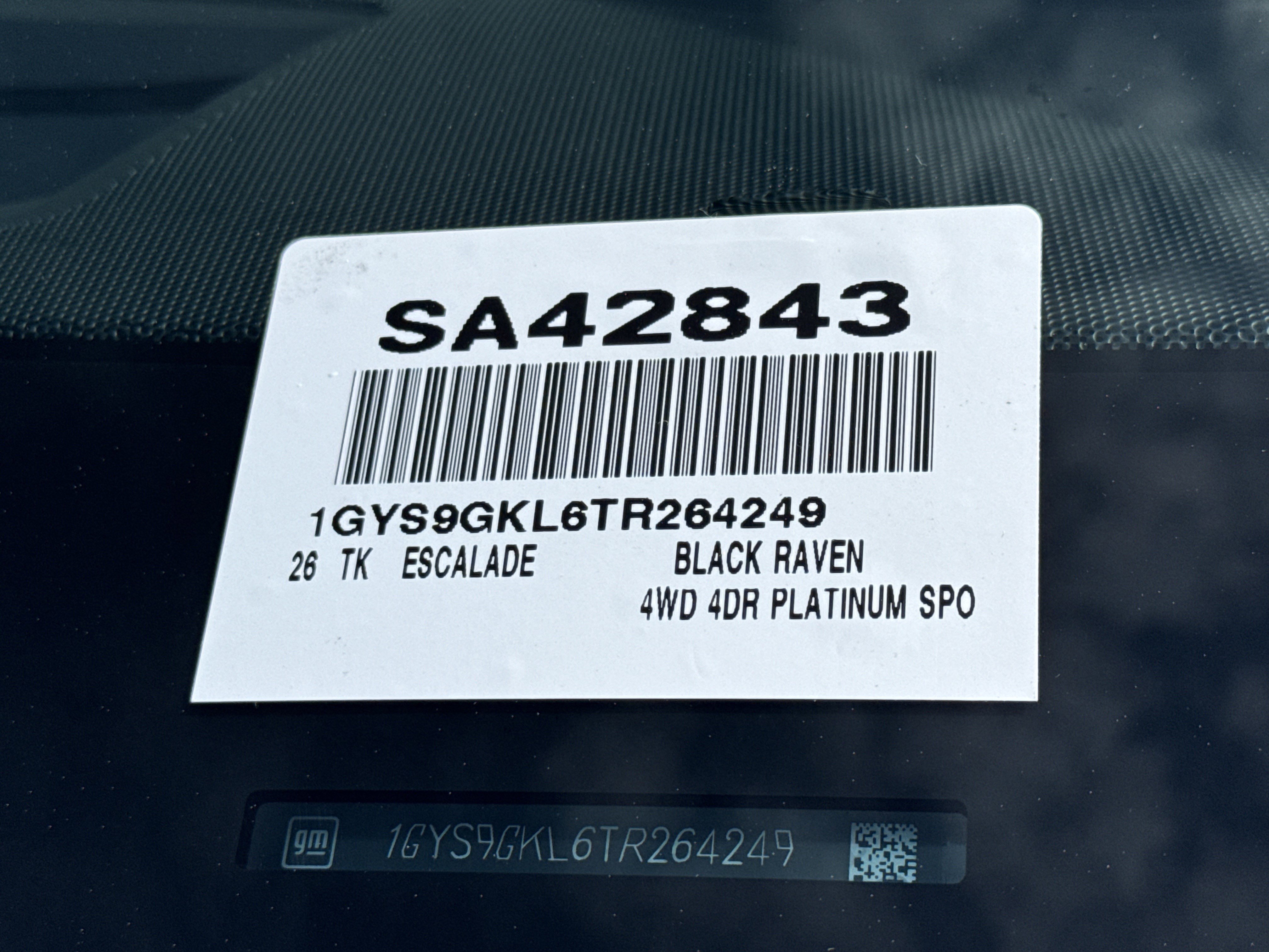 2026 Cadillac Escalade Platinum Sport