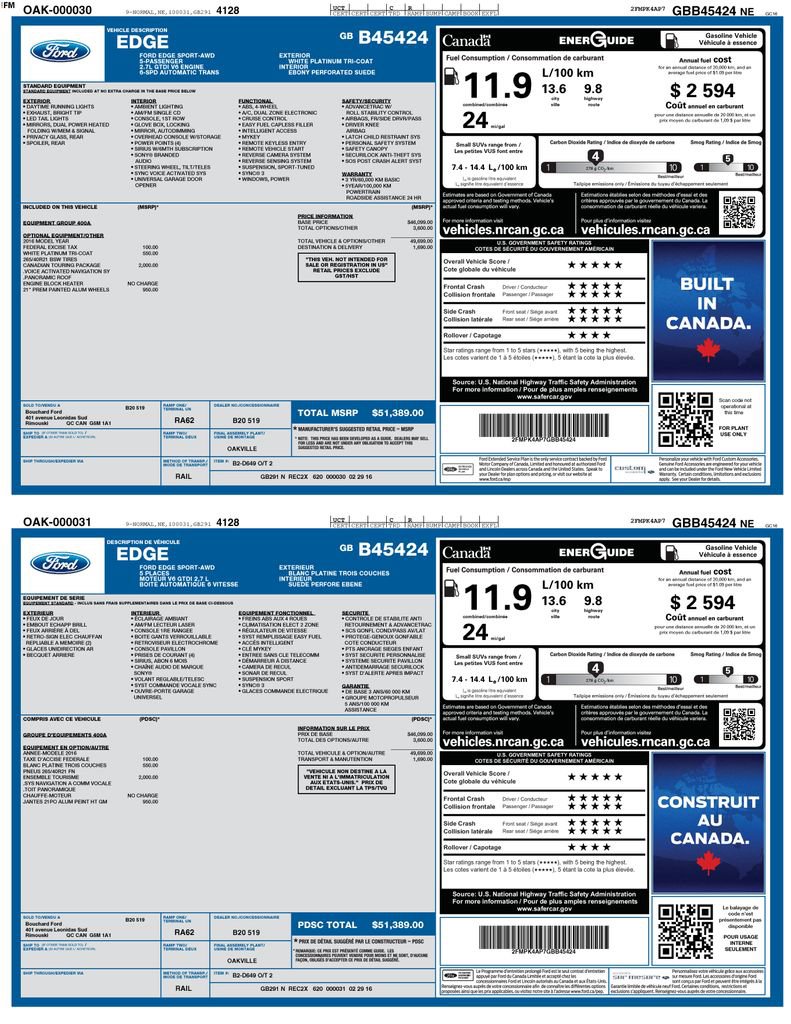 2016 Ford Edge Sport