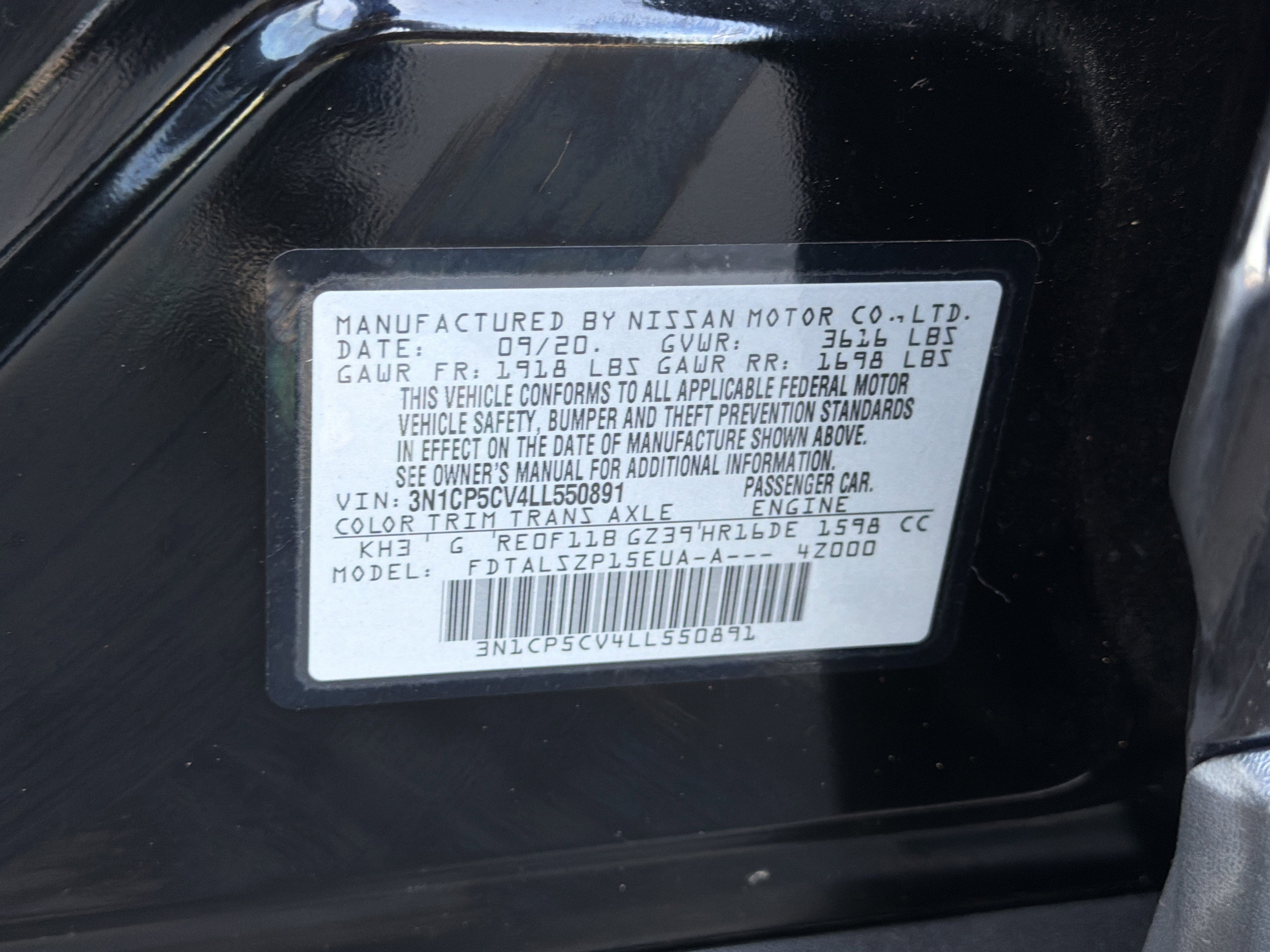 2020 Nissan Kicks SV