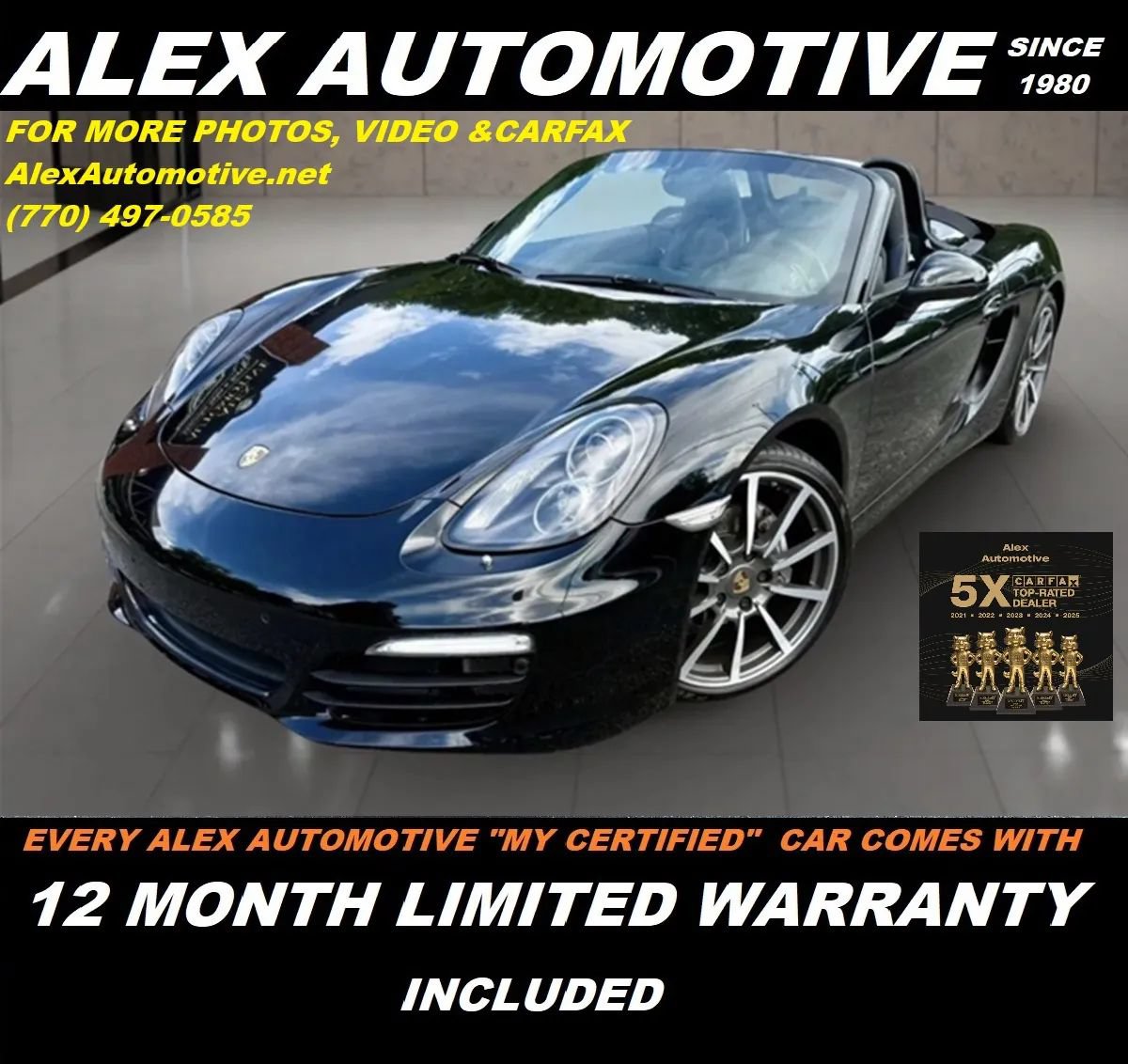 Used 2016 Porsche Boxster Black Edition