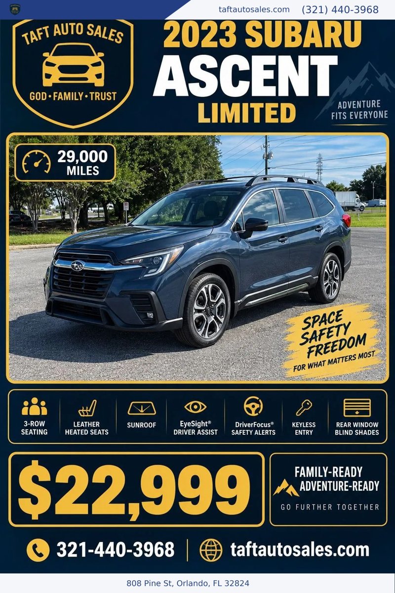 Used 2023 Subaru Ascent Limited